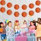 100 Pcs Basketball Garland for Party Banners Sports Theme Party Hanging Decorations Basketball Paper Garland Basketball Birthday Party Slam Dunk Party March Madness Party Decoration
